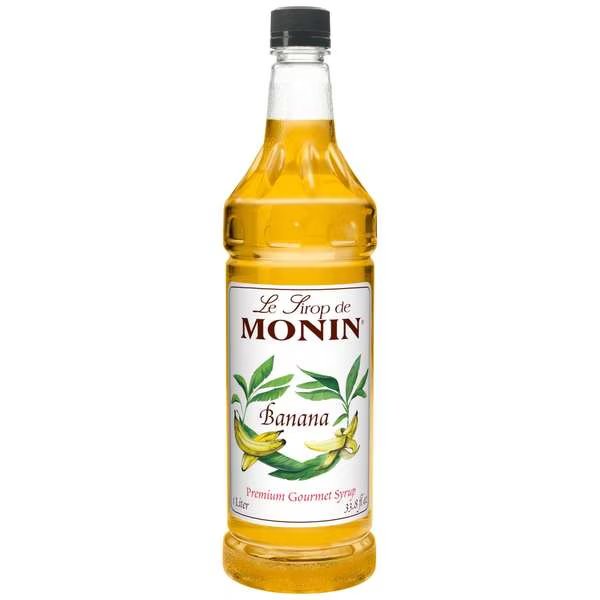 Monin Banana Syrup 1 Liter Bottle, PK4, Monin, Mfr#: M-FR046F