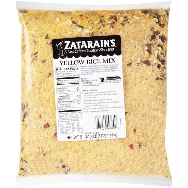 Zatarain's Yellow Rice 51 oz., PK6, Zatarains, Mfr#: Z09880