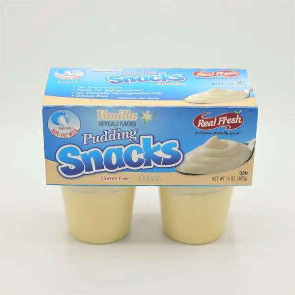 Real Fresh Vanilla Pudding 3.5 oz., PK48, Real Fresh, Mfr#: 30891