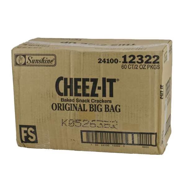 Cheez-It Original Crackers 2 oz., PK60, Cheez-It, Mfr#: 2410012322