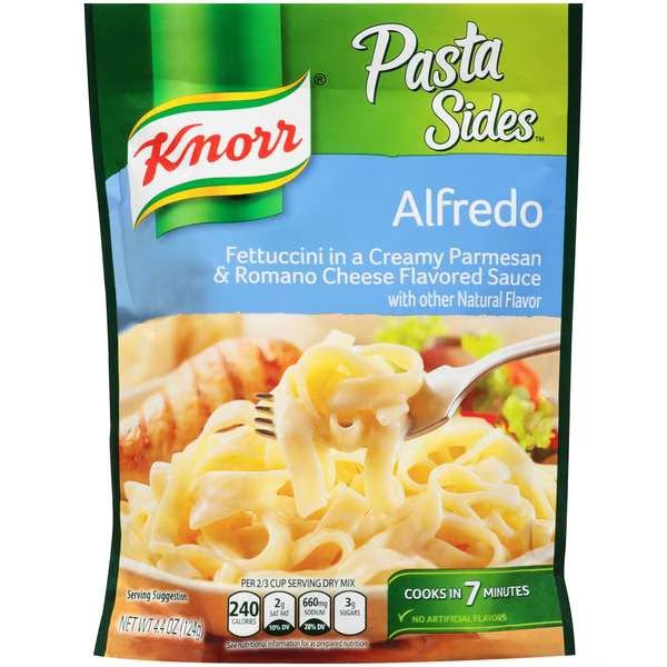 Knorr Pasta Sides Alfredo Flavor Pasta 4.4 oz., PK12, Knorr, Mfr#: 02253
