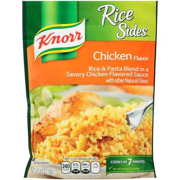 Knorr Rice Sides Chicken Flavor Rice 5.6 oz., PK12, Knorr, Mfr#: 02266