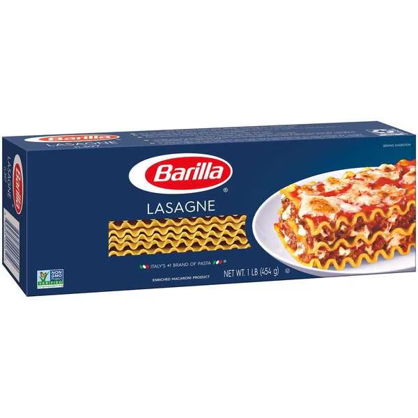 Barilla Wavy Lasagna Pasta 16 oz., PK12, Barilla, Mfr#: 1000001810