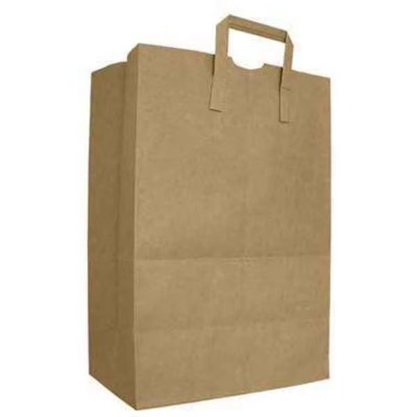 AJM Bag 70# Kraft Bag With Handle, PK300, Ajm Packaging, Mfr#: HS70NP3C