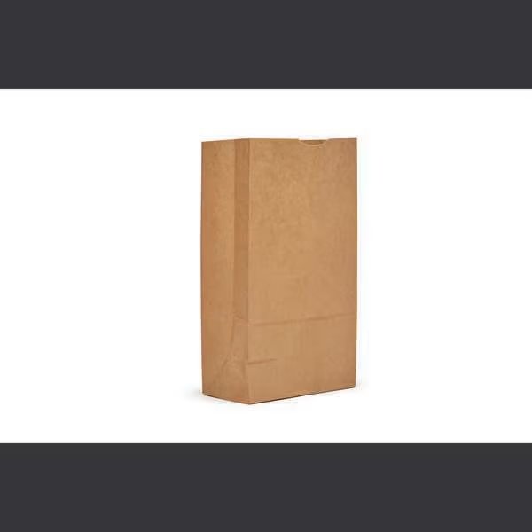 AJM 12# Natural Kraft Bag, PK500, Ajm Packaging, Mfr#: GB12NP5C