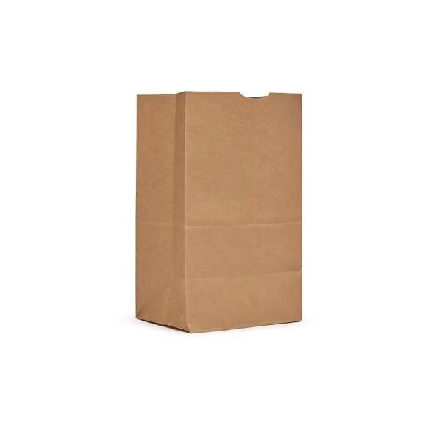 AJM 25# Kraft Squat Bag, PK500, Ajm Packaging, Mfr#: SQ40NP5C25