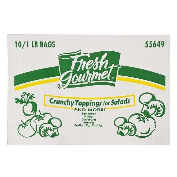 Fresh Gourmet Tri-Color Tortilla Strips Salad Topping 1lbs, PK10, Fresh Gourmet, Mfr#: 55649