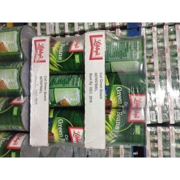 Libby Cut Green Beans 4 Sieve 14.5 oz., PK24, Libbys, Mfr#: F003710093318
