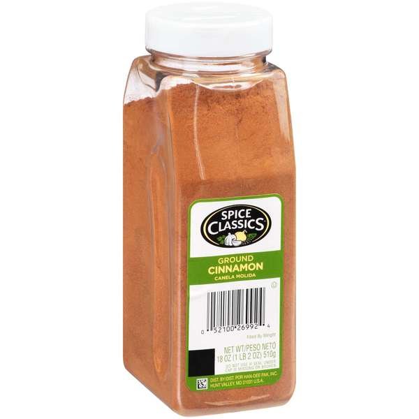 Spice Classics Ground Cinnamon 18 oz., PK6, Spice Classics, Mfr#: 900029962