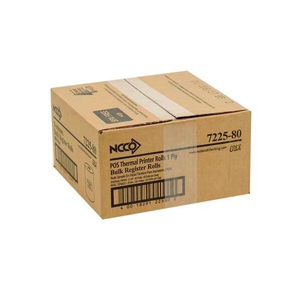 National Checking Register Roll 2.25 1 Ply White, PK50, National Checking, Mfr#: 7225-80