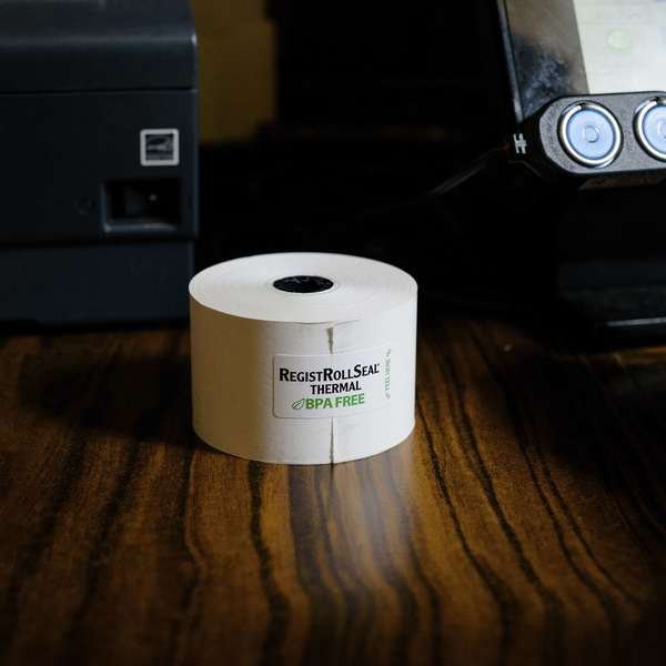 National Checking Register Thermal Roll 44mm 1 Ply 1.75, PK50, National Checking, Mfr#: 7441SP