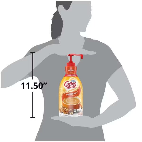 Coffee-Mate Hazelnut Pump Concentrate Liquid Creamer 50.7 oz., PK2, Coffee Mate, Mfr#: 00050000318315