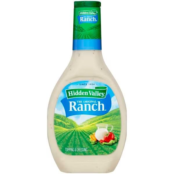 Hidden Valley Ranch Dressing 16 oz. Bottle, PK6, Hidden Valley, Mfr#: 00551