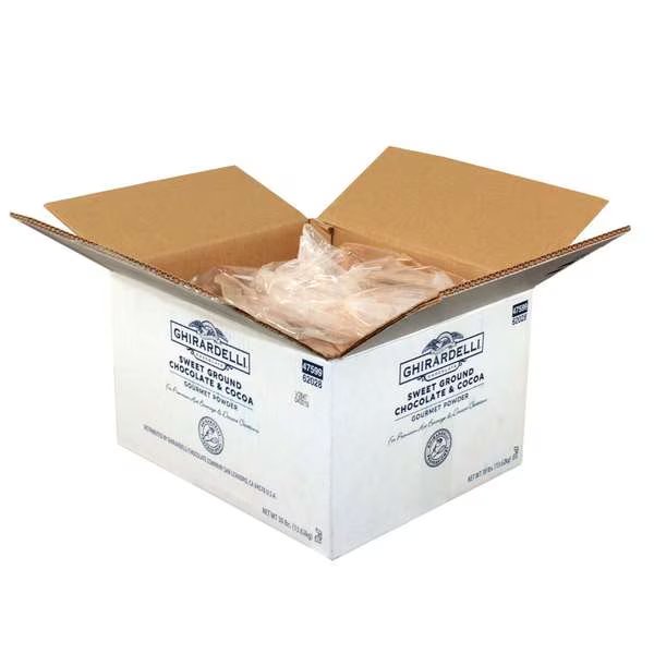 Ghirardelli Sweet Ground Chocolate Cocoa Powder 30lbs, Ghirardelli, Mfr#: 62028