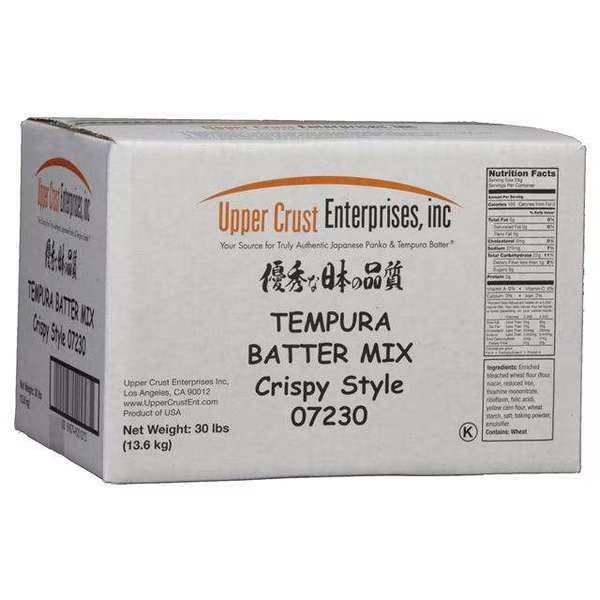 Tempura Batter Mix - Extra Crispy 0 Trans Fat No MSG No Egg 30lbs, Upper Crust Enterprises, Mfr#: 07230