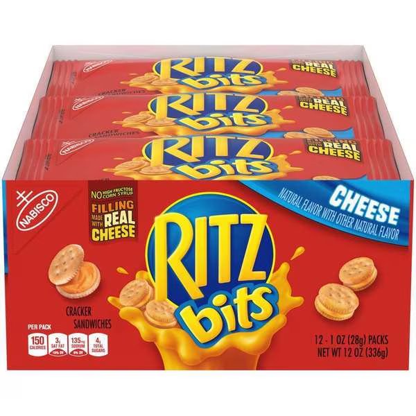 Ritz Cheese Crackers 1 oz., PK48, Ritz, Mfr#: 00091