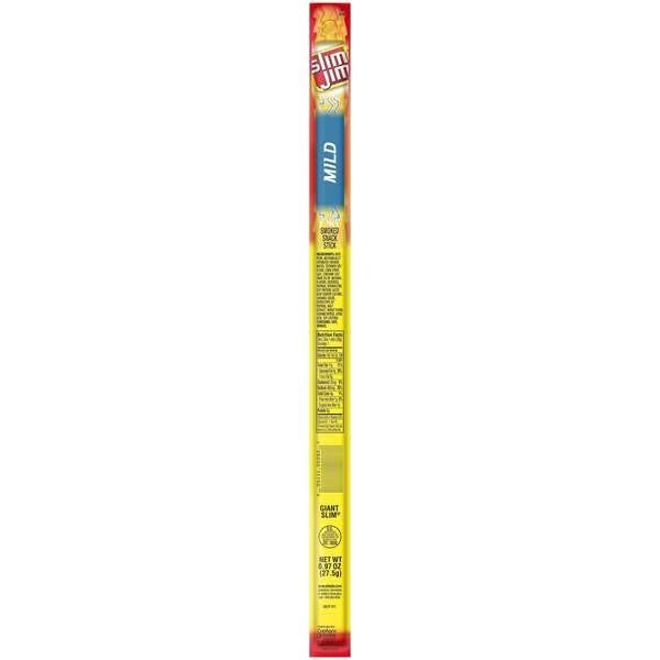 Slim Jim Giant Mild Snack Sticks .97 oz. Sticks, PK144, Slim Jim, Mfr#: 2620011750