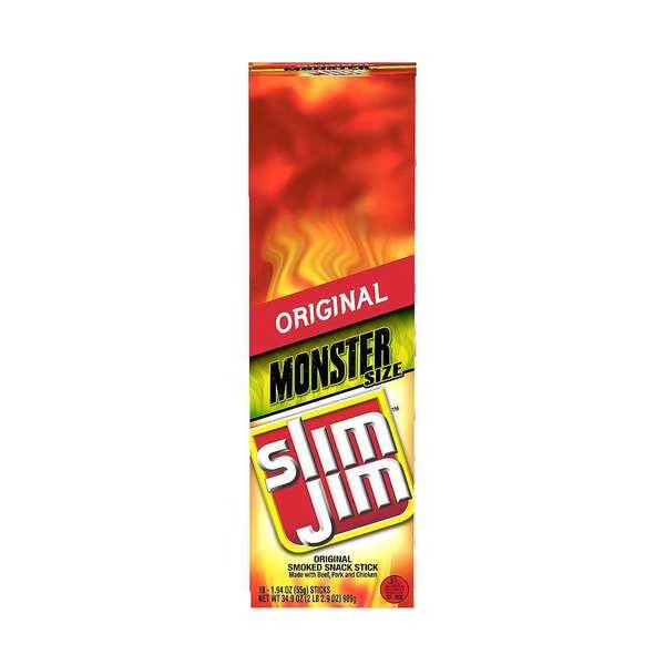 Slim Jim Monster Original Snack Sticks 1.94 oz. Sticks, PK108, Slim Jim, Mfr#: 2620014061