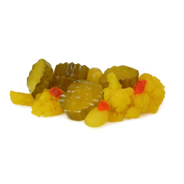 Bay Valley 232-280 Cut 1/2 Crinkle Sweet Mixed Pickles 1 gal., PK4, Bay Valley, Mfr#: 12901491170