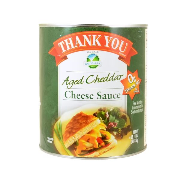 Thank You 107 oz. Aged Cheddar Cheese Sauce, PK6, Thank You, Mfr#: 79871150864