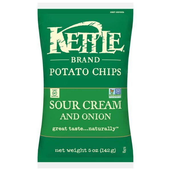 Kettle Potato Chip Sour Cream & Onion 5 oz., PK15, Kettle Foods, Mfr#: 800043