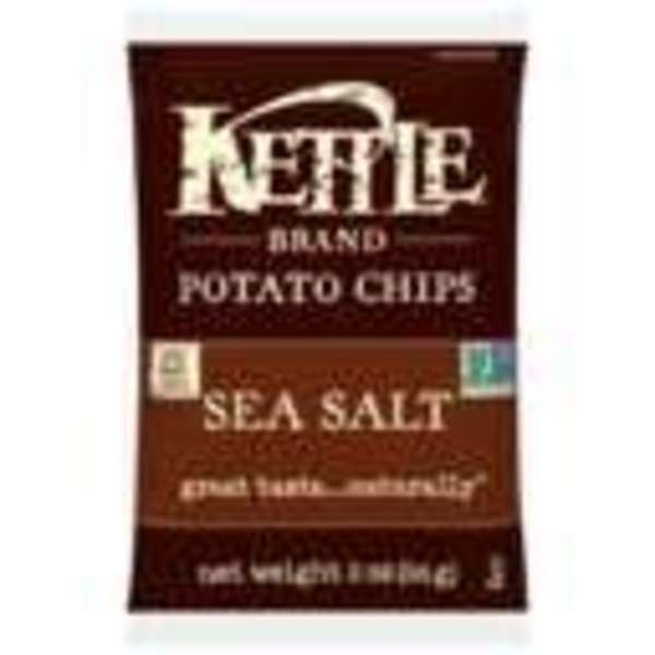 Kettle Foods Sea Salt Potato Chips 2 oz., PK6, Kettle Foods, Mfr#: 109516