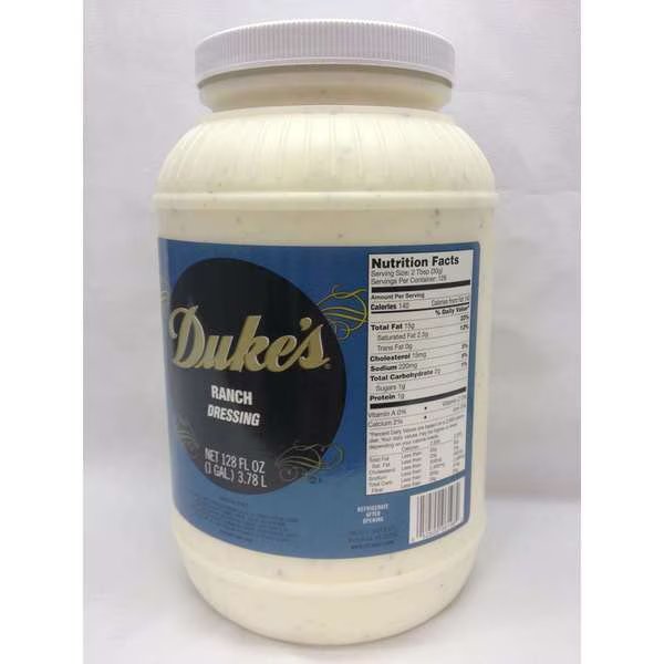 Duke's Ranch Dressing 1 gal. Jug, PK4, Dukes, Mfr#: 06198