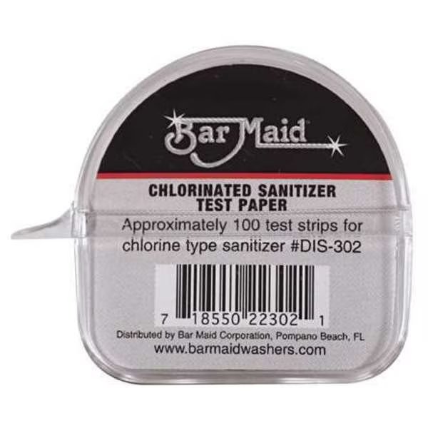 Bar Maid Sani-Maid Paper Chlorinated Sanitizer Test, PK1200, Bar Maid, Mfr#: DIS-302