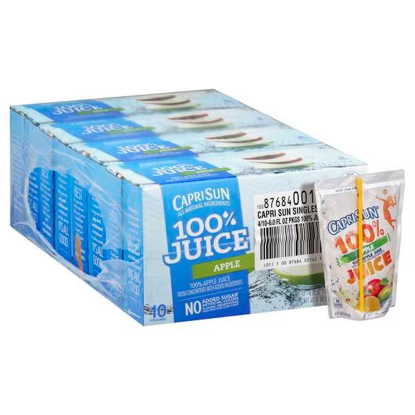 Beverage Apple 6 fl. oz., PK40, Capri Sun, Mfr#: 10087684001421