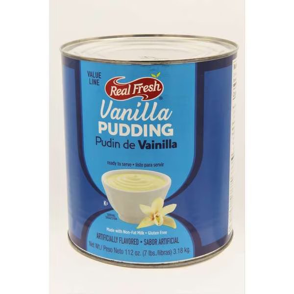 Real Fresh Trans Fat Free Vanilla Pudding #10 Can, PK6, Real Fresh, Mfr#: 30380