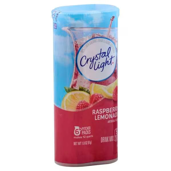 Crystal Light Lemonade Raspberry Beverage Mix 1.8 oz., PK12, Crystal Light, Mfr#: 00043000031308
