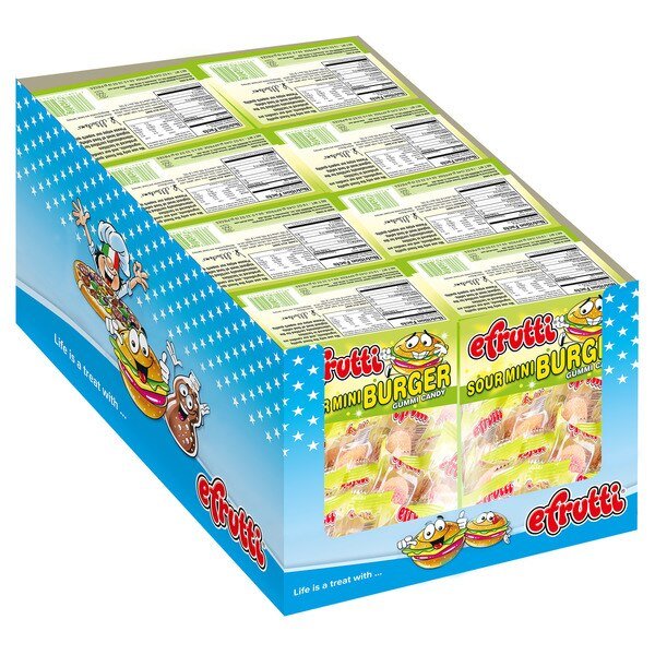 Sour Mini Burger .32 oz., PK480, Efrutti, Mfr#: 5131