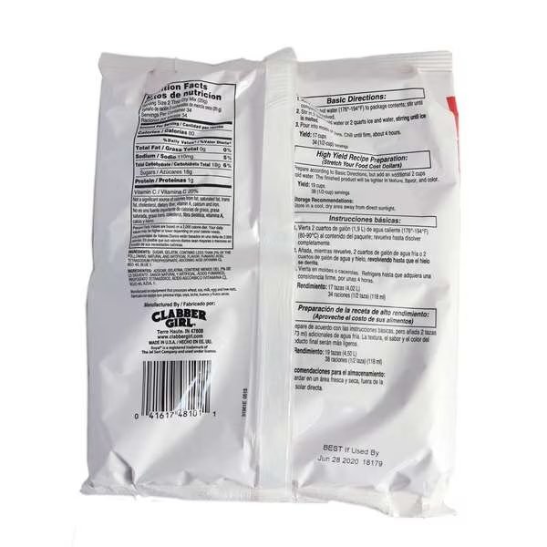 Royal Cherry Gelatin Mix 24 oz., PK12, Royal, Mfr#: 48101
