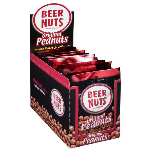 Beer Nuts Original Sweet And Salty Peanut 3 oz., PK48, Beer Nuts, Mfr#: 00066