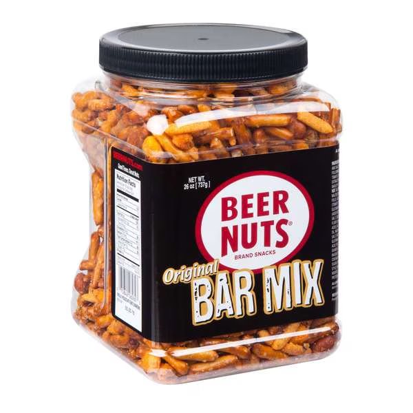 Beer Nuts Bar Mix 26 oz. Jar, PK12, Beer Nuts, Mfr#: 06263