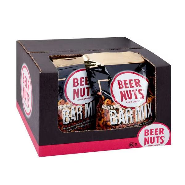 Beer Nuts Original Bar Mix 32 oz. Stand Up Bag, PK8, Beer Nuts, Mfr#: 06321