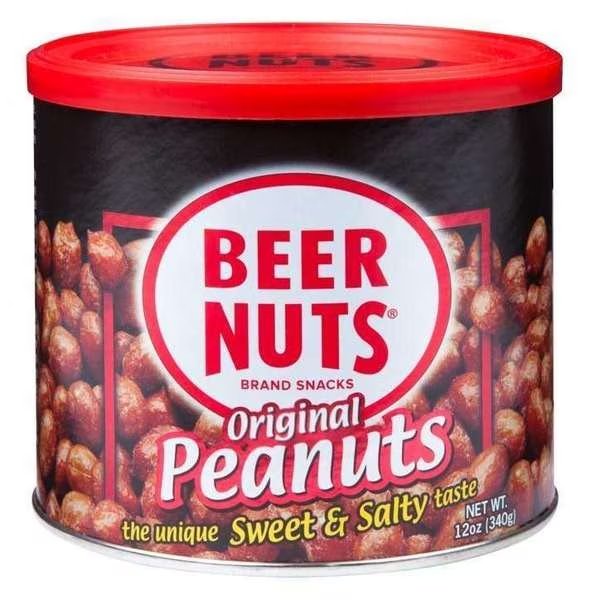 Beer Nuts Original Sweet & Salty Peanuts, PK12, Beer Nuts, Mfr#: 70143