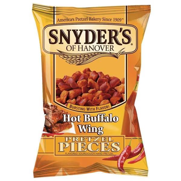Snyder's Of Hanover Hot Buffalo Wing Pretzel Pieces 8 oz. Bag, PK6, Snyders Of Hanover, Mfr#: 87660
