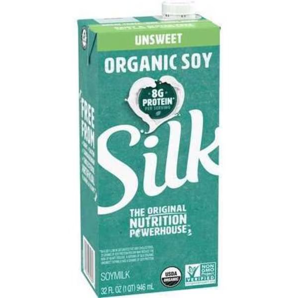 Silk Aseptic Unsweetened Soymilk 32 fl. oz., PK6, Silk, Mfr#: 101721