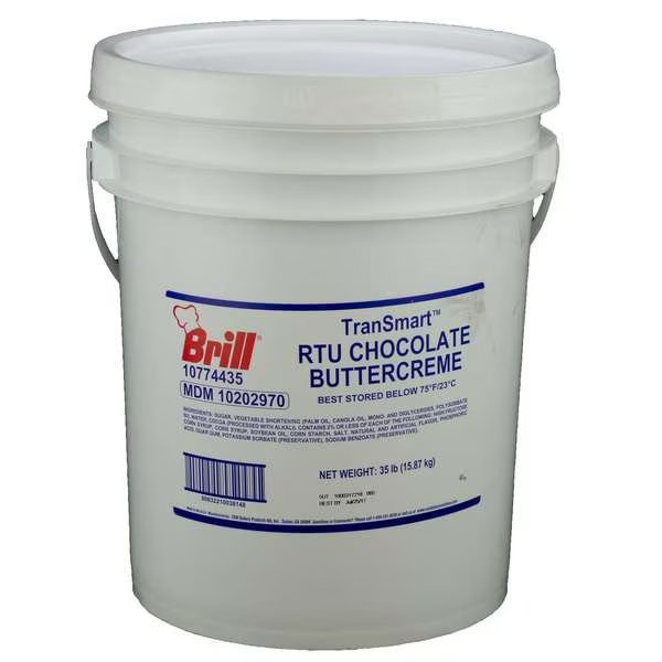 Icing Chocolate Buttercreme Transmart Trans Fat Free 35lbs, Brill, Mfr#: 10202970