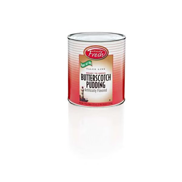 Real Fresh Trans Fat Free Butterscotch Pudding #10 Can, PK6, Real Fresh, Mfr#: 30386