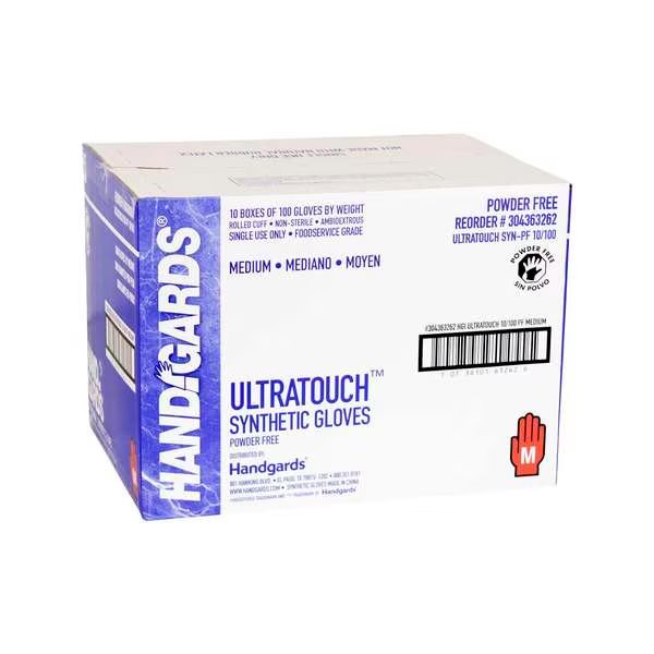 Handgards Ultratouch Powder Free Medium Synthetic Glove, PK1000, Handgards, Mfr#: 304363262