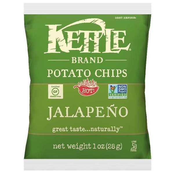 Kettle Potato Chip Jalapeno 1 oz., PK72, Kettle Foods, Mfr#: 109504