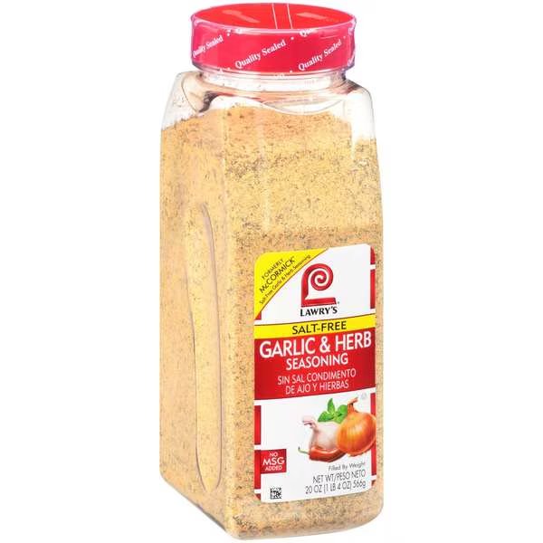 Lawry's Garlic & Herb Seasoning 20 oz., PK6, Lawrys, Mfr#: 900498766