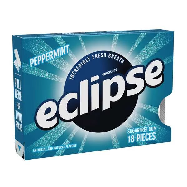Eclipse Single Serve Peppermint Gum 18 Pieces, PK144, Eclipse, Mfr#: 271901