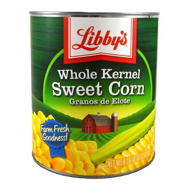 Libby Corn Whole Kernal Low Sodium 106 oz., PK6, Libbys, Mfr#: F003710003490
