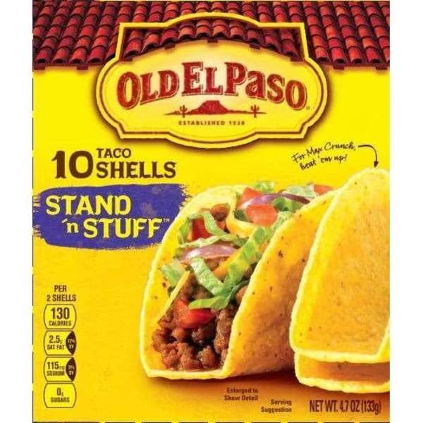 Old El Paso Taco Shells 10 Count 4.7 oz., PK12, Old El Paso, Mfr#: 46000-27918