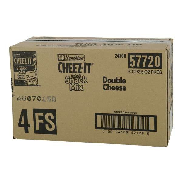 Cheez-It Double Cheese Crackers Snack Mix 3.5 oz. Bag, PK6, Cheez-It, Mfr#: 2410057720