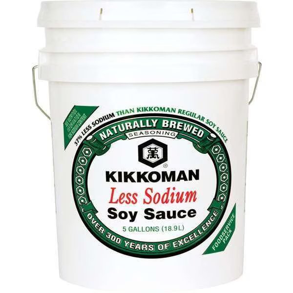 Kikkoman Less Sodium Soy Sauce 5 gal., Kikkoman, Mfr#: 00175