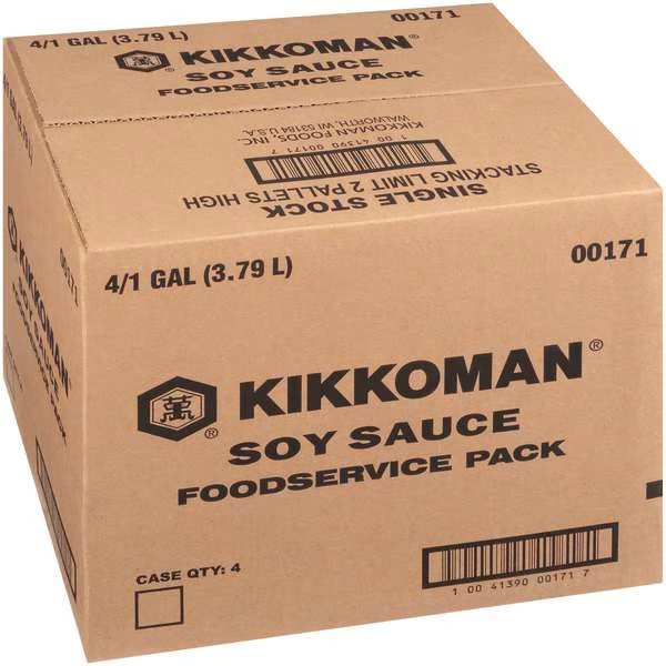 Kikkoman Soy Sauce Kosher 1 gal. Jug, PK4, Kikkoman, Mfr#: 00171